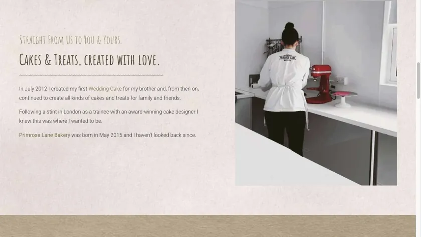 Primrose Lane — The baker’s story and the character behind the cakes.