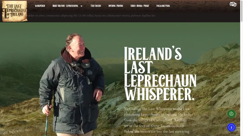 The Last Leprechauns of Ireland — Website homepage