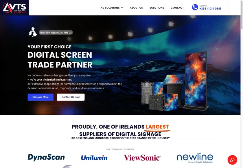 AVTS — Website homepage