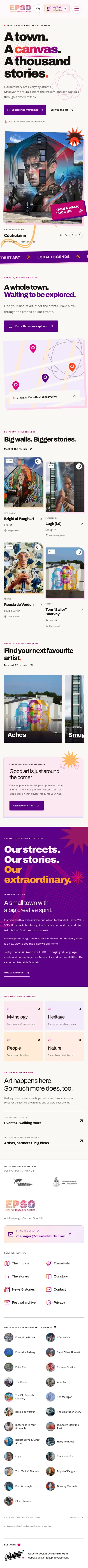 Complete EPSO mobile homepage in a single-column layout