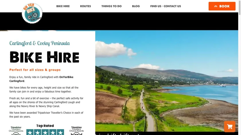 OnYerBike bike hire and Carlingford Greenway website