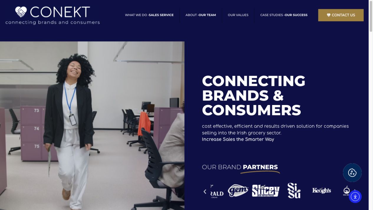 Conekt — Website homepage