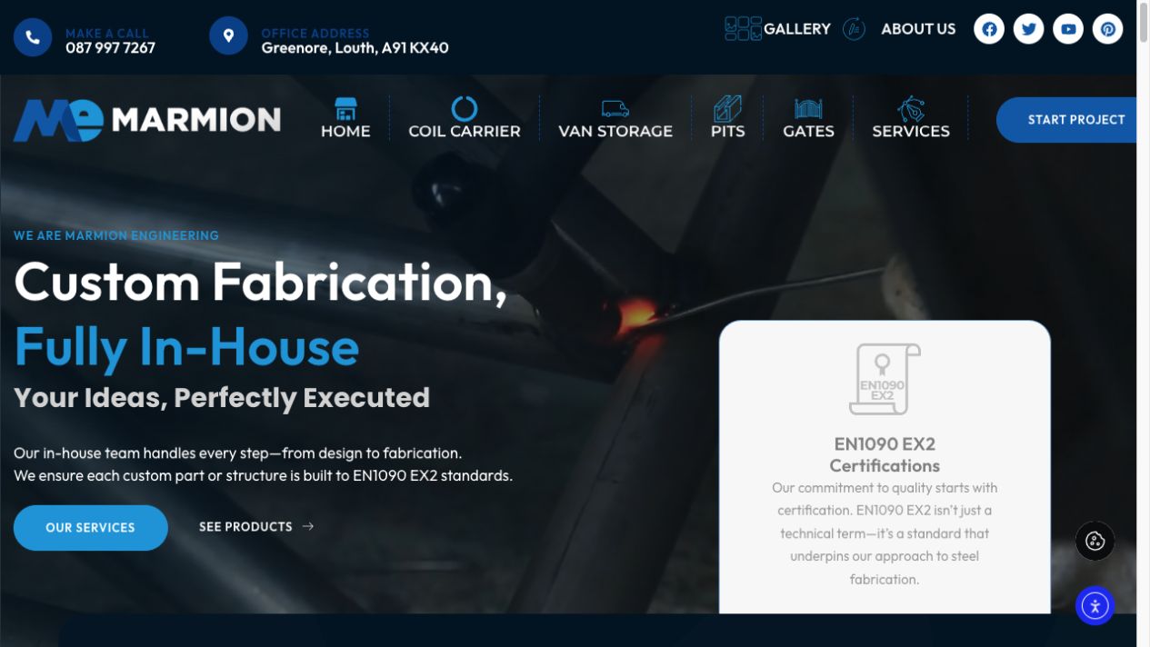 Marmion — Website homepage